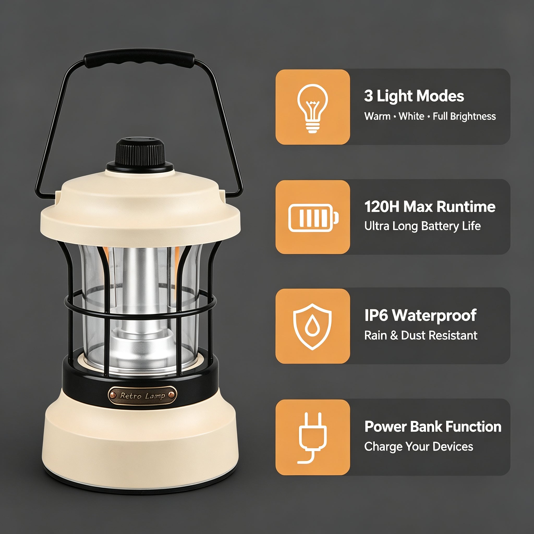 Wildmeet Vintage Camping Lantern