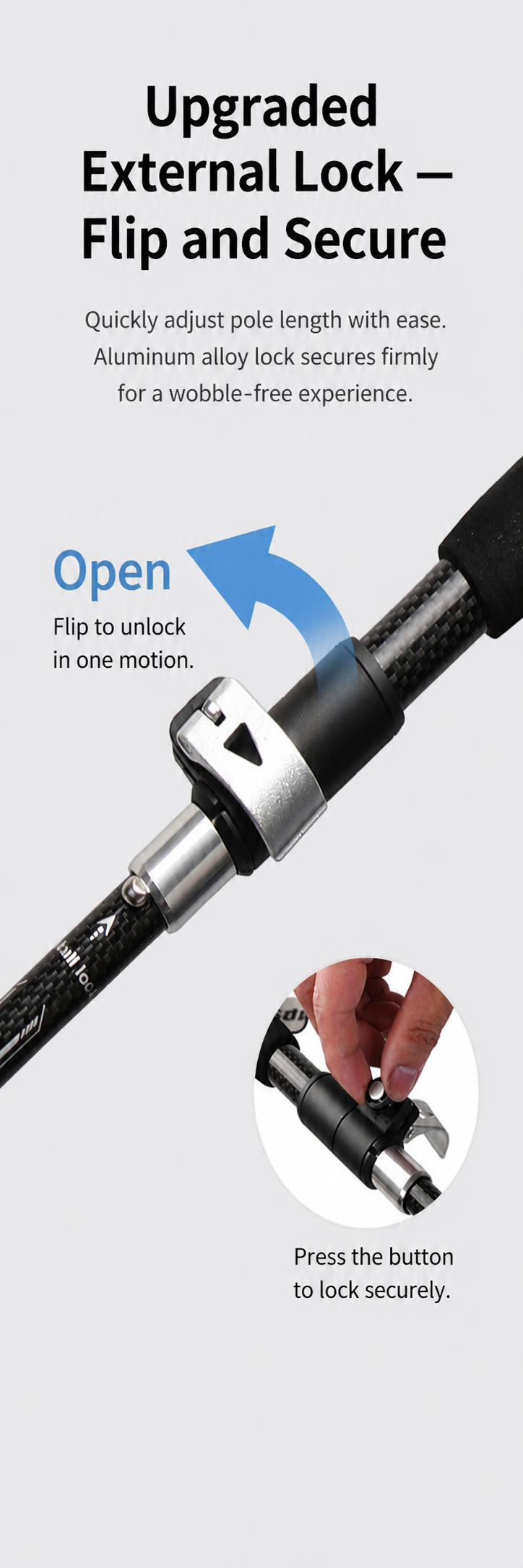 Wildmeet CarbonFold™ 3K Carbon Fiber Folding Trekking Poles – Pair