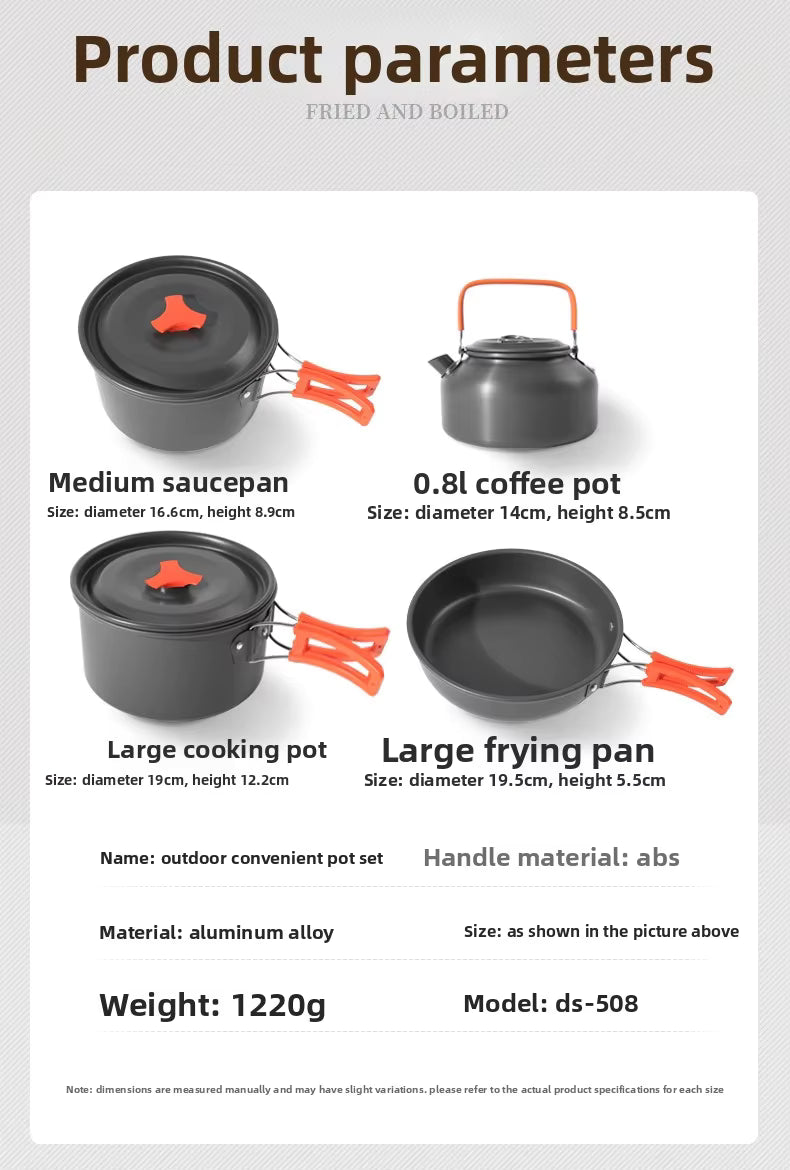 Wildmeet CampMate Aluminum Camping Cookware Set