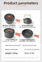 CampMate Aluminum Camping Cookware Set