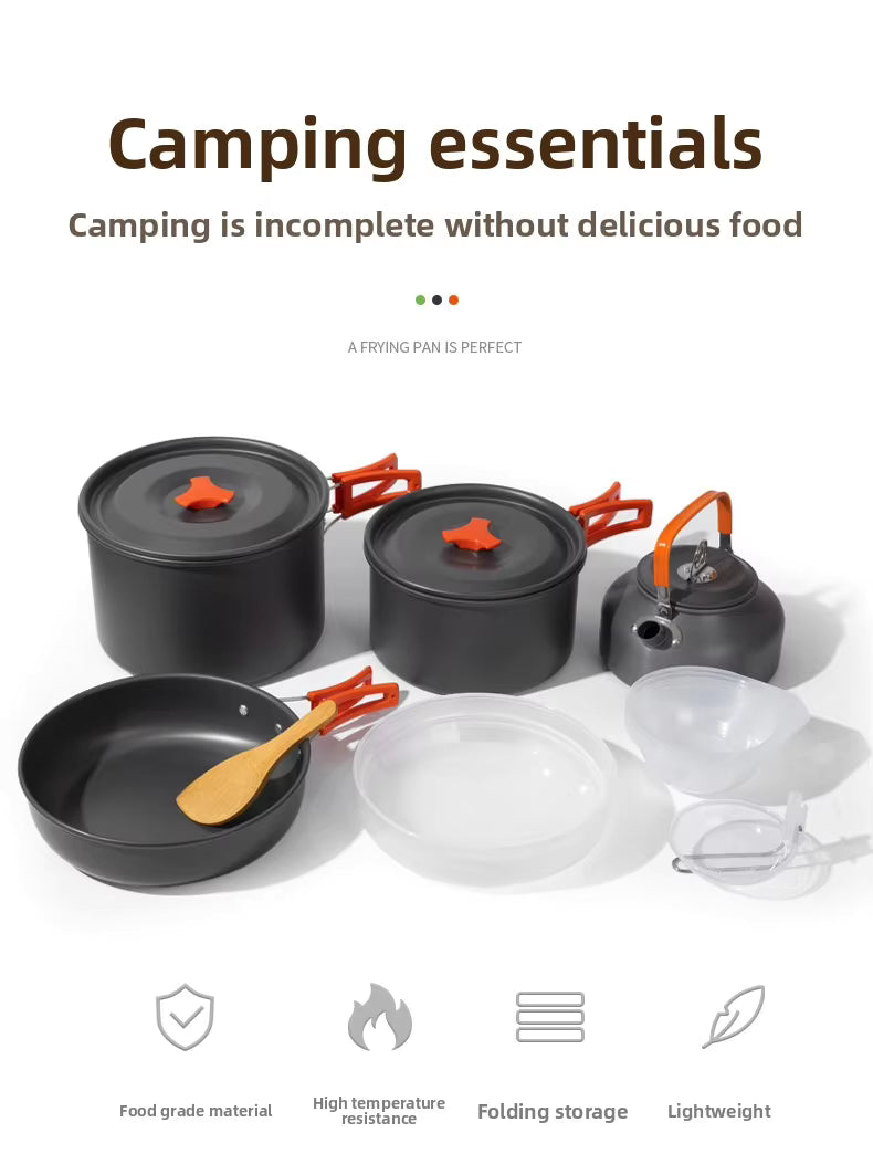 Wildmeet CampMate Aluminum Camping Cookware Set
