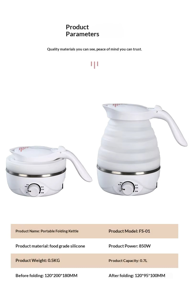 Wildmeet TrailFold 600ml Folding Electric Kettle