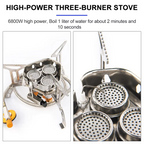 TriFlame Portable 3-Burner Camping Stove | Wildmeet