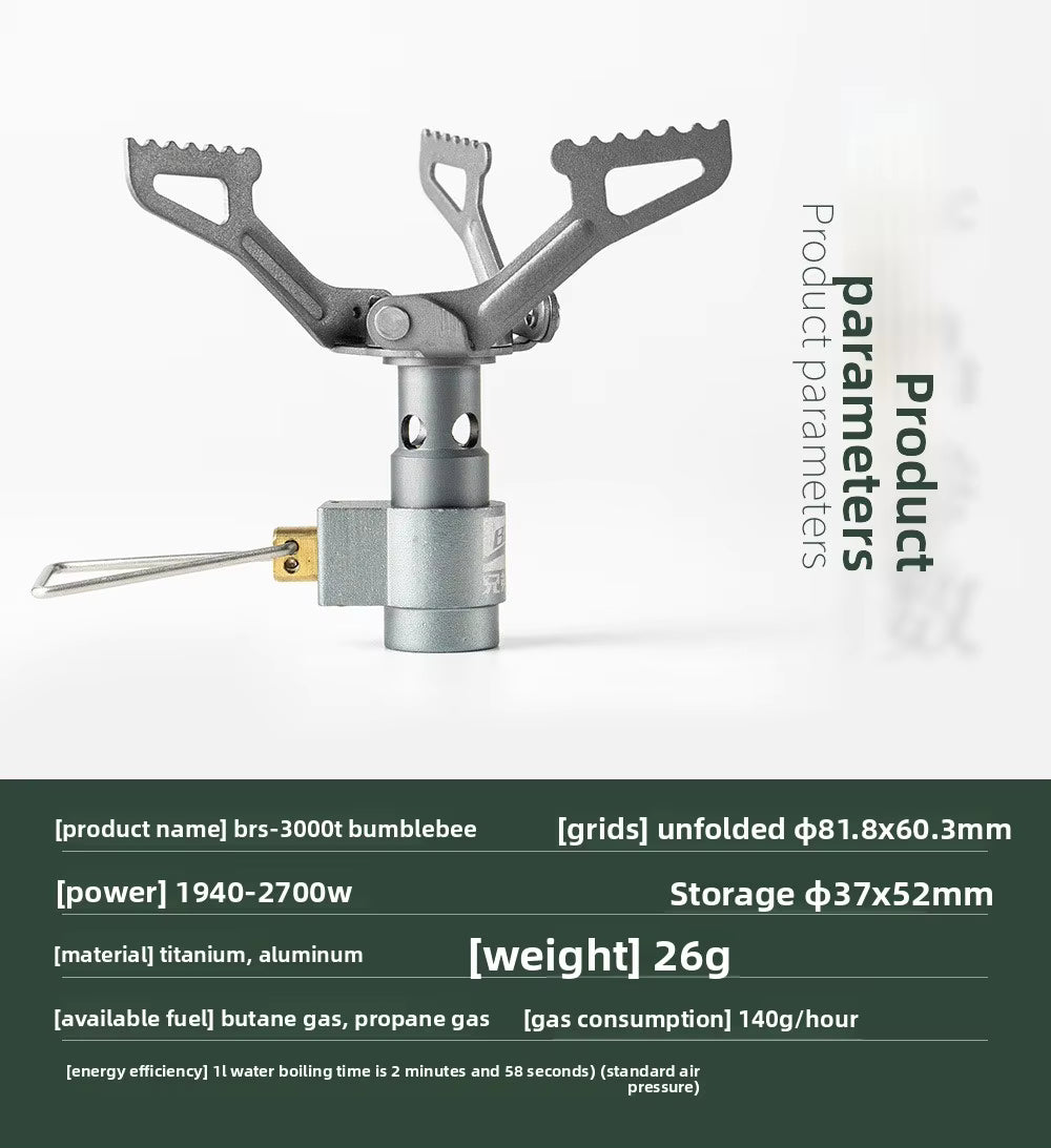 Wildmeet TrailFire BRS-3000T Ultralight Titanium Camping Stove