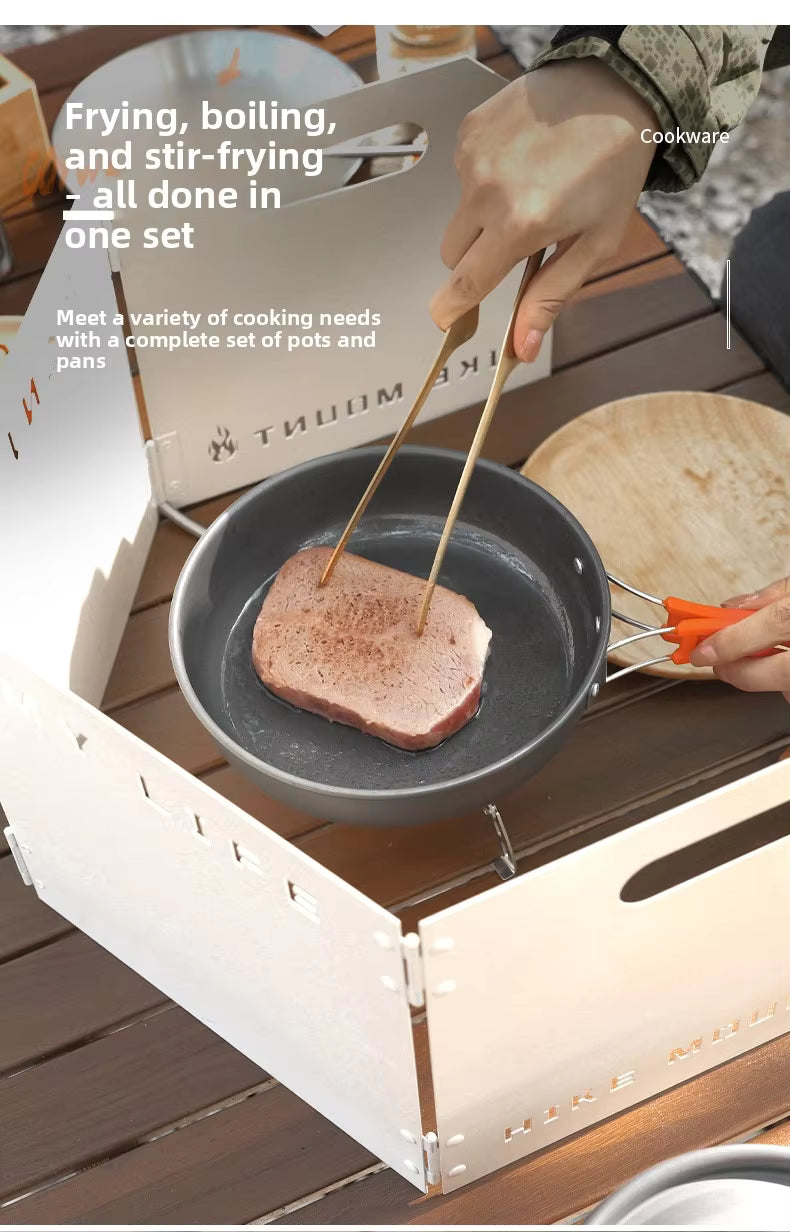 Wildmeet CampMate Aluminum Camping Cookware Set