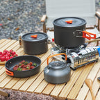 CampMate Aluminum Camping Cookware Set
