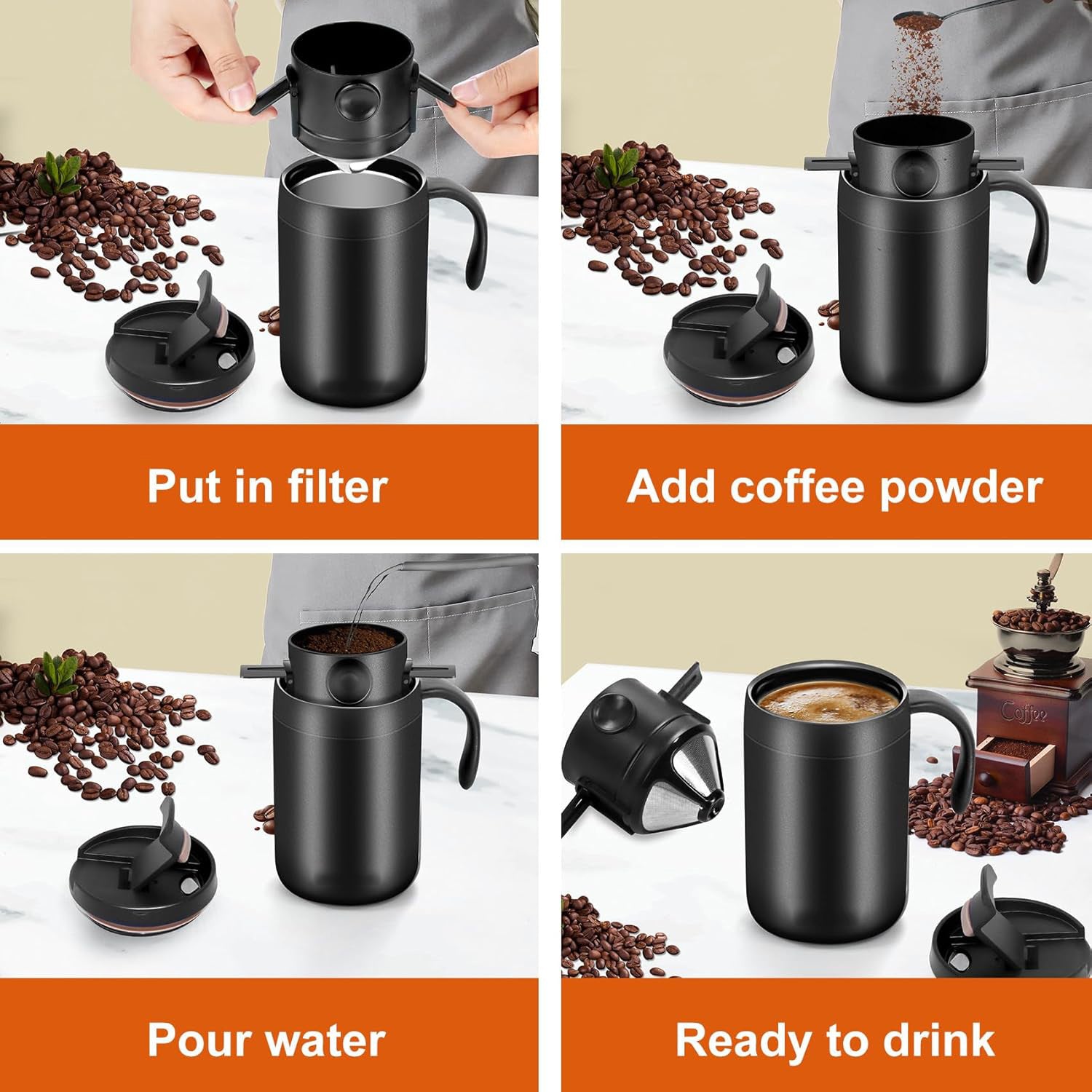 Wildmeet TrailBrew Portable Pour-Over Coffee Set