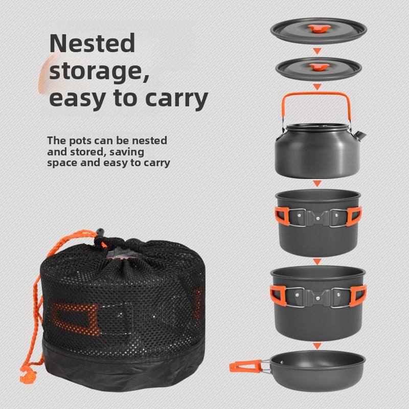 Wildmeet CampMate Aluminum Camping Cookware Set