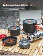 CampMate Aluminum Camping Cookware Set