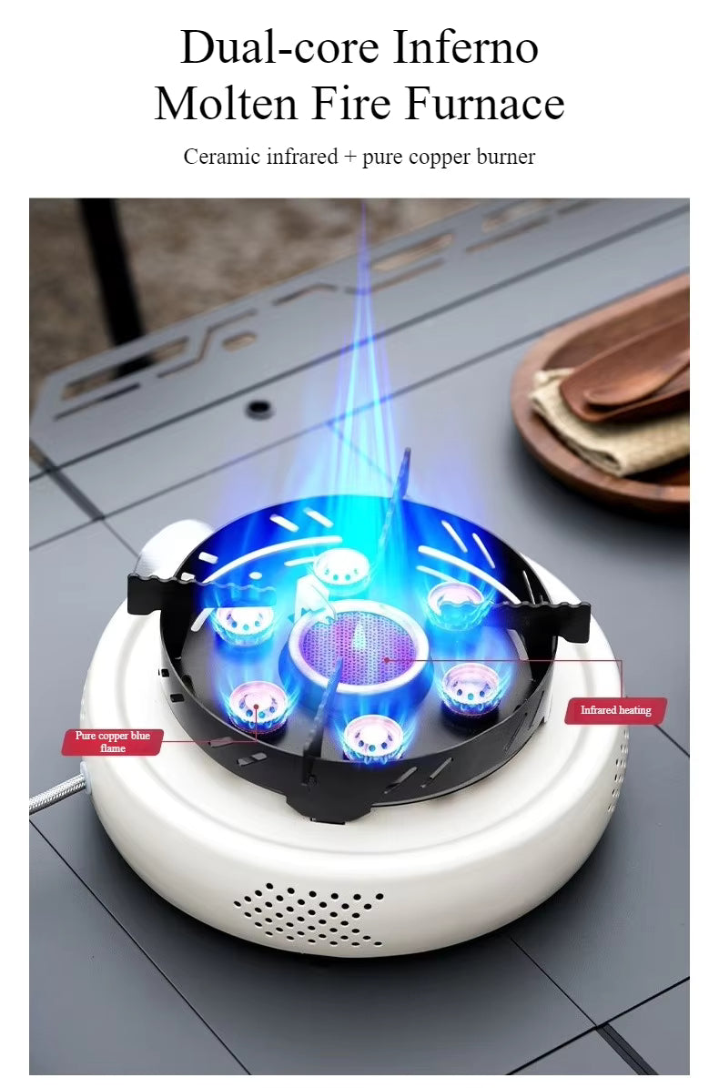 Wildmeet BlazeCore 8800W Split Camping Stove