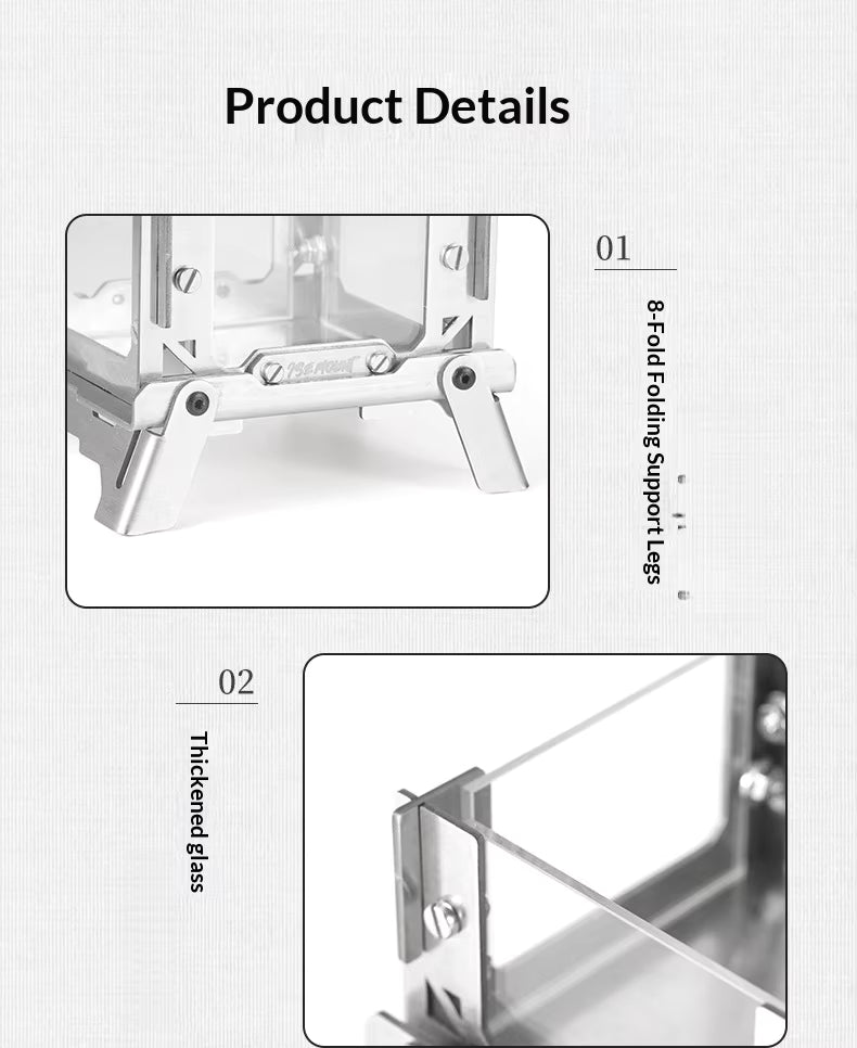 EmberFold Mini Stainless Steel Folding Fire Pit