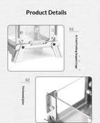 EmberFold Mini Stainless Steel Folding Fire Pit