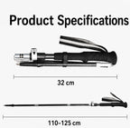 Wildmeet CarbonFold™ 3K Carbon Fiber Folding Trekking Poles – Pair