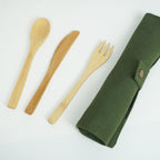 Bamboo Camp Utensil Set