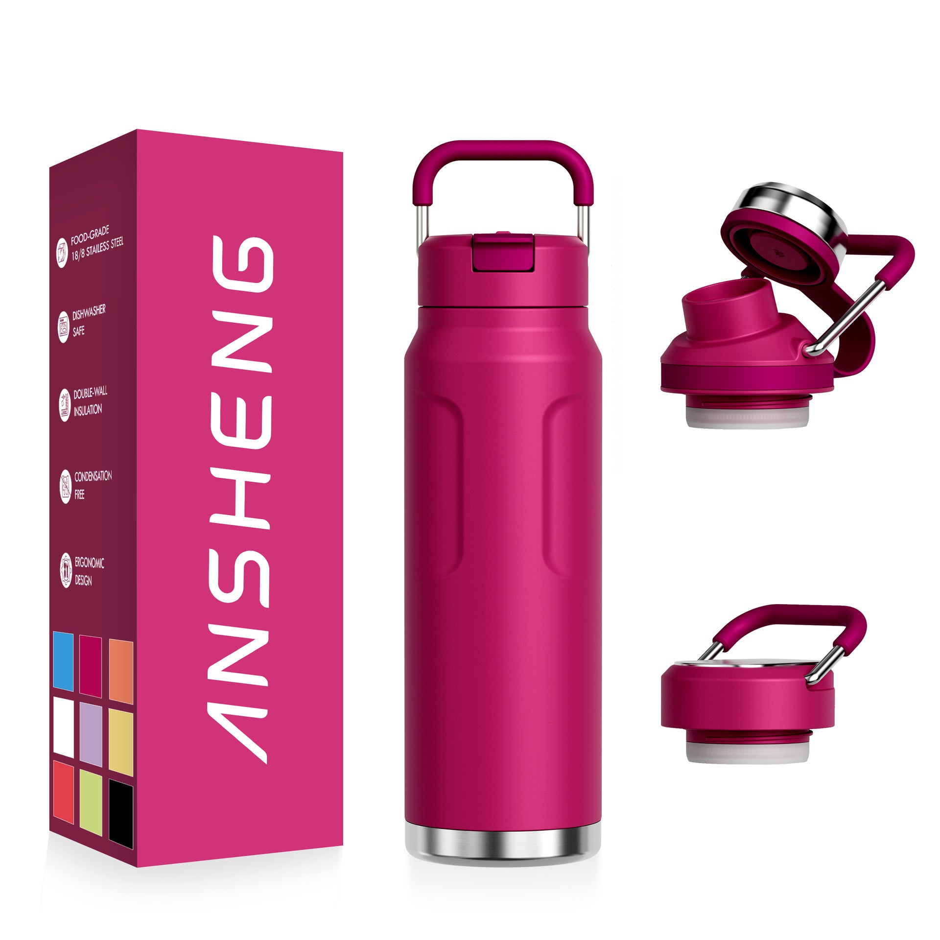 Wildmeet TrailFlow Vacuum Insulated Bottle – 304 Stainless Steel Outdoor Travel Flask