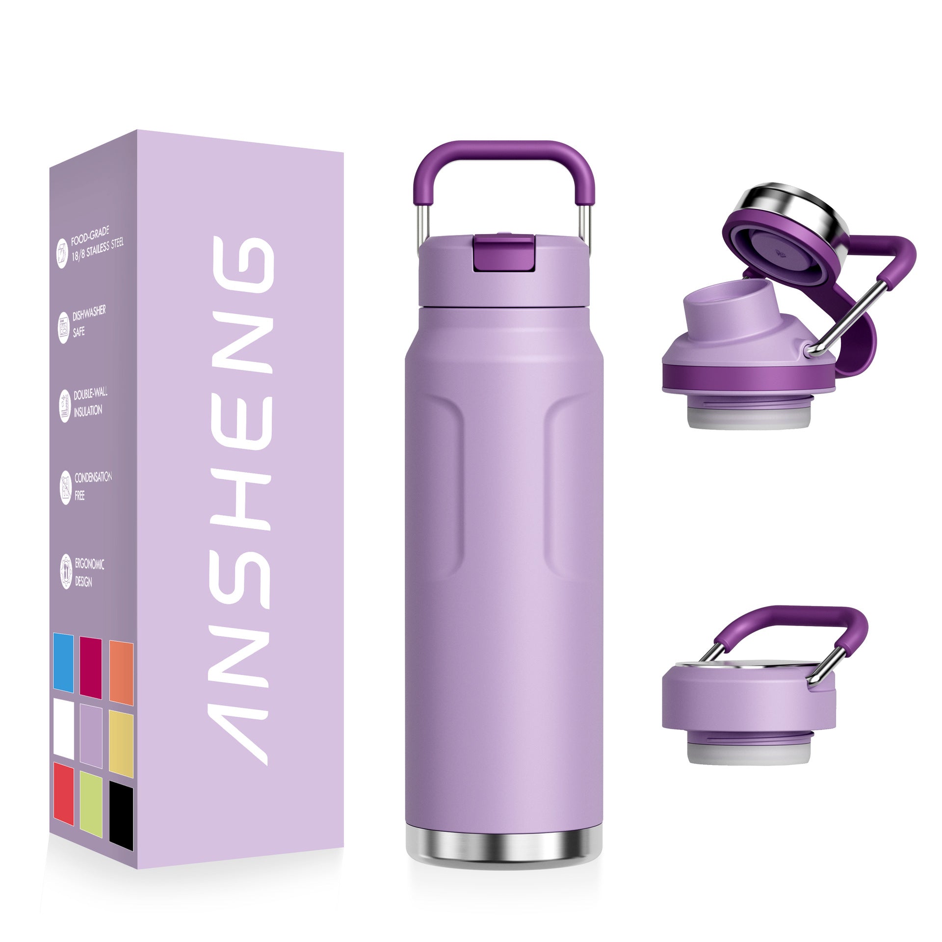 Wildmeet TrailFlow Vacuum Insulated Bottle – 304 Stainless Steel Outdoor Travel Flask