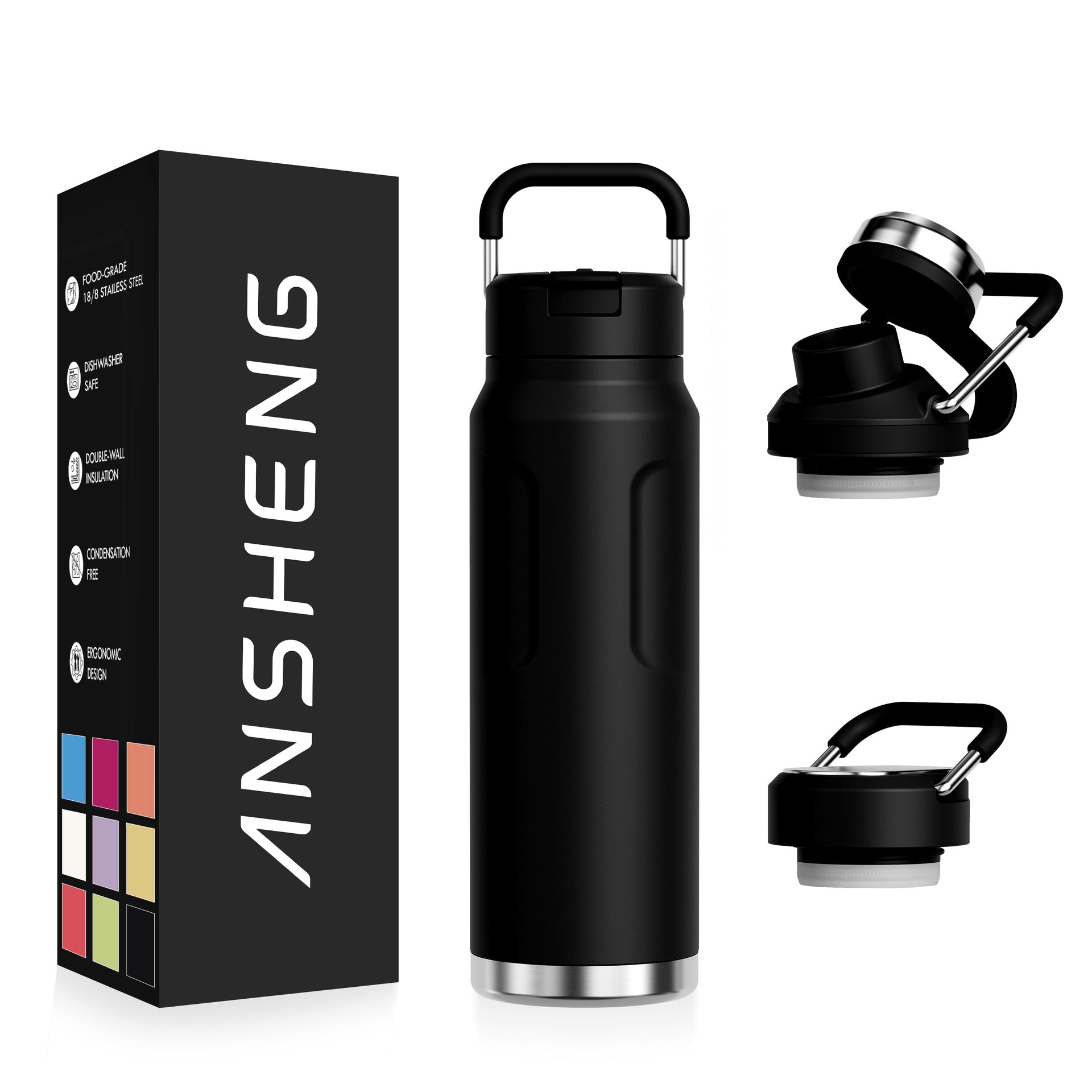 Wildmeet TrailFlow Vacuum Insulated Bottle – 304 Stainless Steel Outdoor Travel Flask