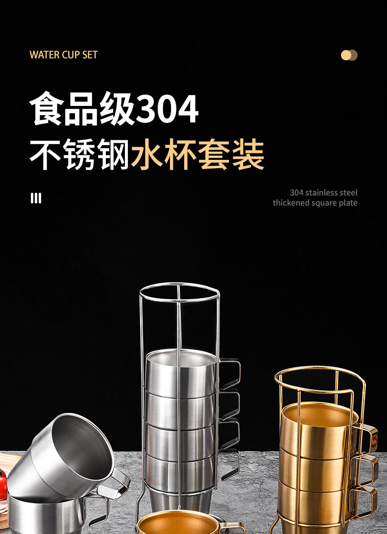 Wildmeet TrailCup 304 Stainless Steel Camping Cup Set