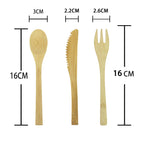 Bamboo Camp Utensil Set