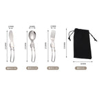 FoldMate Stainless Steel Camping Utensil Set