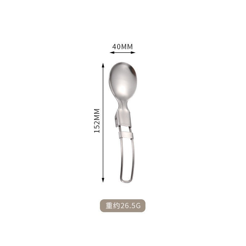 Wildmeet FoldMate Stainless Steel Camping Utensil Set – Portable Folding Spoon Fork Knife
